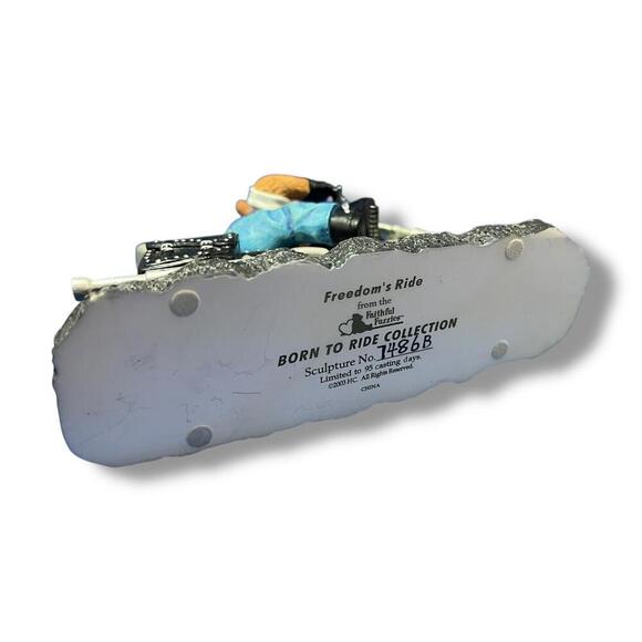 Faithful Fuzzies Freedom’s Ride Bear on Motorcycle 2003 Born To Ride Collection - Picture 7 of 7